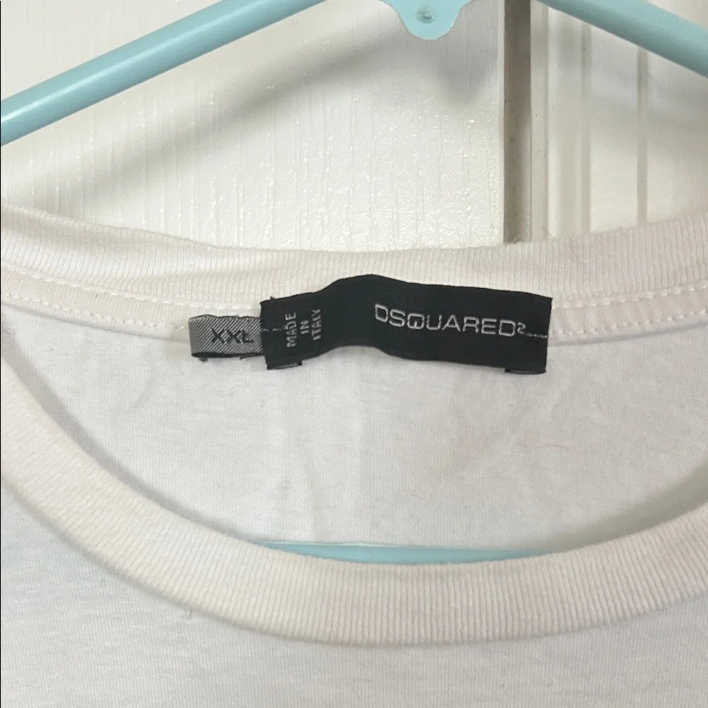 DSQUARED2 "Rumble in the Jungle" Graphic T-Shirt | White XXL | Made in Italy - Picture 2 of 7